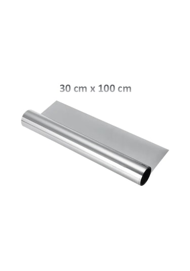 Aynalı Cam Filmi 30cm X 100cm Yapışkanlı Yansıtıcı Uv Koruma