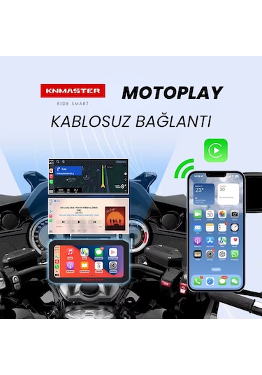 Knmaster Motoplay 1000 6.25 Kablosuz Carplay & Android Auto De