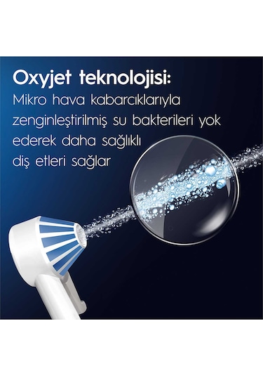 Oral-B Ağız Sağlığı Merkezi Ağız Duşu + Oxyjet Başlığı + Waterjet Başlığı