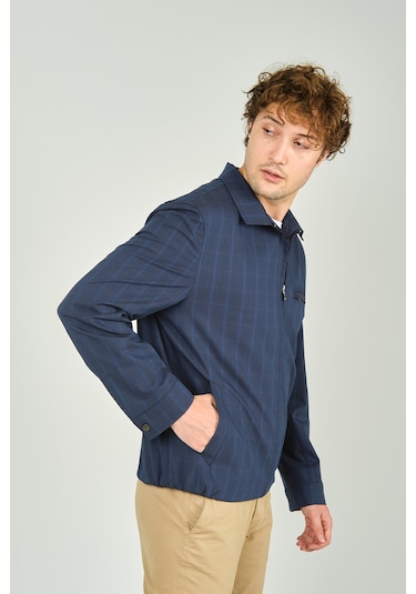 Lucas Erkek Ekoseli Gömlek Yaka Mevsimlik Spor Mont 3718 Parlement Parlement