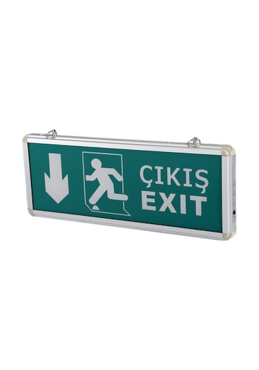 Işıklı Şarjlı Acil Çıkış/Exit Tabelası Yönlendirme Levhası (327533207)