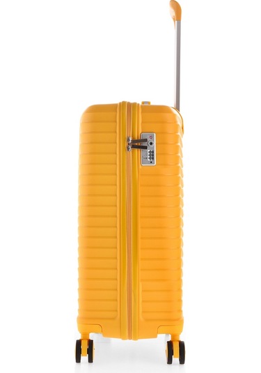 Ultra Dayanıklı 3'lü Set Valiz & Bavul Sarı-1394 Sarı