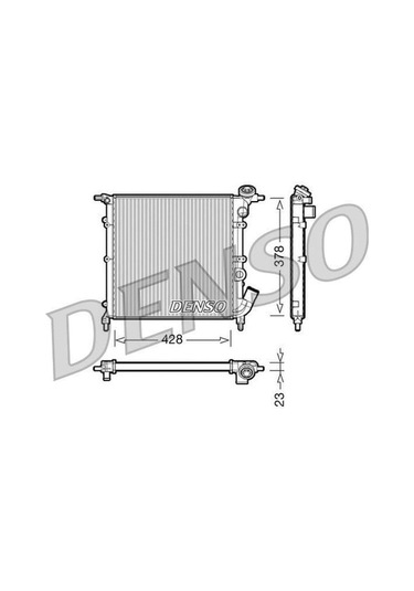 DENSO DRM23012 Su Radyatörü R19 1.4 C3J Karbüratörlü Mt Nac