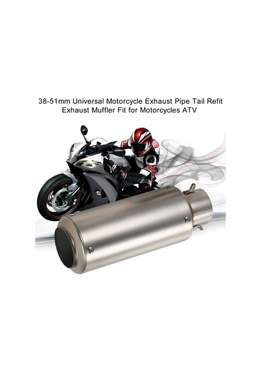 Hallow-38-51mm Evrensel Motosiklet Egzoz Borusu Kuyruk Tamir K21533