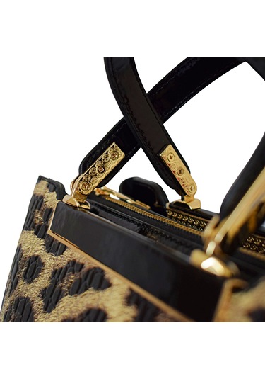 Elegant Leopar Desenli Kadın El Ve Omuz Çantası Leopar