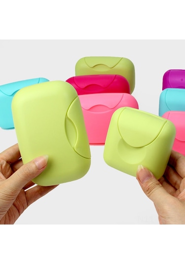 Wezone Rezervuar Kapaklı Seyahat Sabun Kutusu Büyük Boy Şeffaf Plastik Taşınabilir Ev Bakımı Gereci