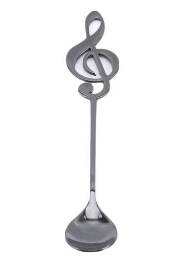 Novahub Siyah Mutfak Malzemeleri Not Paslanmaz Çelik Kahve Kaşığı Aperatif Küçük Yemek Kaşığı Siyah Siyah