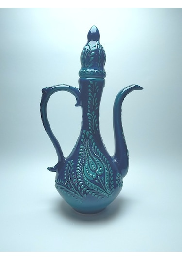 El Dekoru Özel Seri İbrik Turkuaz 30 Cm