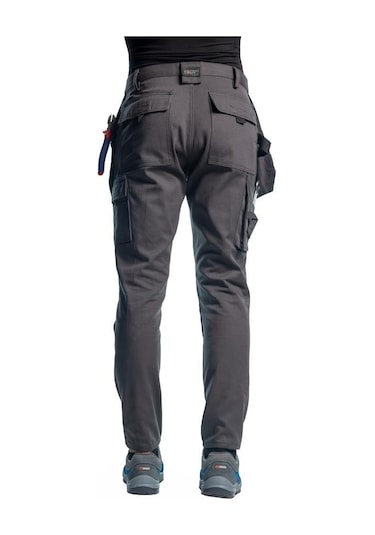 Şensel, Çok Cepli İş Pantolonu, Gri-Siyah -54E2850-