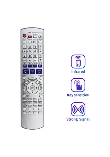 Crackedice Panasonic Dvd Ev Sinema Sistemi İçin Uzaktan Kumanda