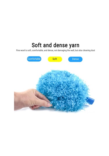 Reedark Uzun Mikrofiber Tavan Vantilatörü Toz Bezi - 140 Cm Genişletilebilir Sap İle Çok Amaçlı Temizlik