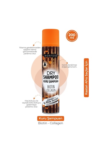 Morfose Rastalı Saçlar için Kuru Şampuan 200 ML