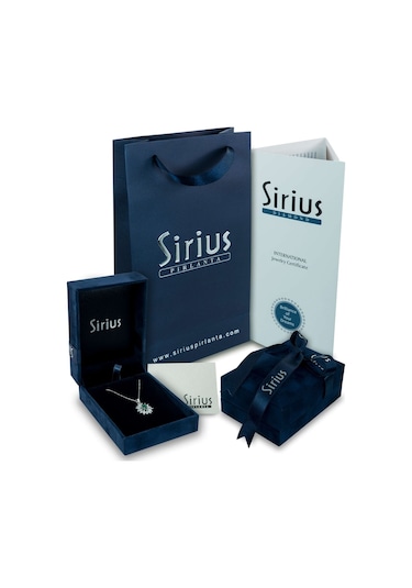 Sirius Safir ve Pırlanta Taşlı Papatya Kolye 0817P0037
