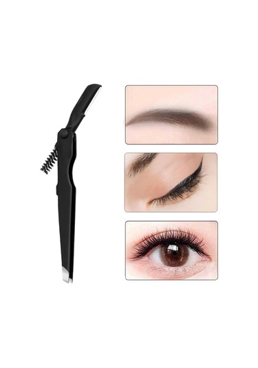 Dolıty Kaş Cımbızı Paslanmaz Alet 4mm Düz Uçlu Cımbız Siyah