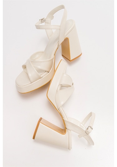 Luvishoes Lello Sedef Kadın Topuklu Ayakkabı Sedef