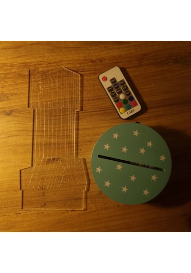 Minecraft Creeper 3d Led Gece Lambası Çocuklara Özel Hediyelik