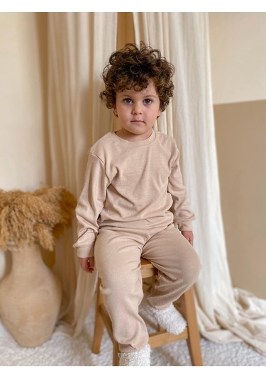 Kaşkorse Mevsimlik Pijama Takım Bej