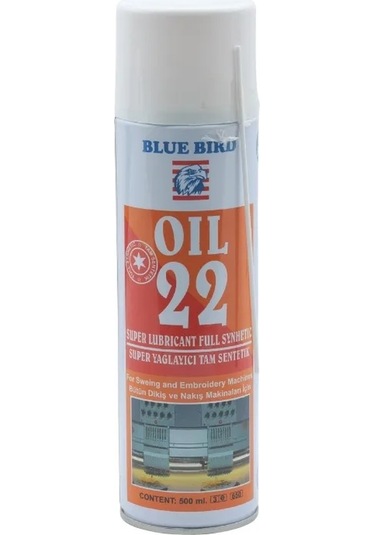 Bluebird Oil 22 Yağlayıcı Sentetik Sprey 500 Ml.