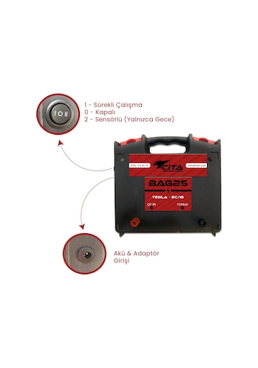 Çita - Elektrikli Çit Makinesi Ayı, Domuz Kovucu