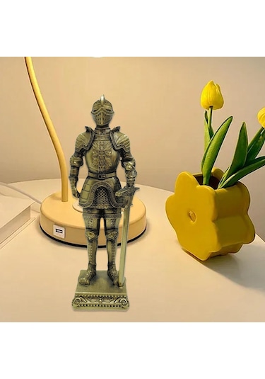 Suntek Magideal Ortaçağ Şövalye Heykeli Soyut Sanat Heykel Bronz