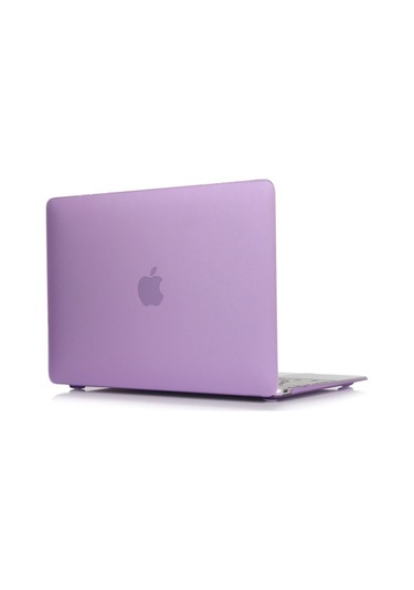 Ally Macbook Air 13 A1932 2018 A2179 2020 Kristal Kapak Koruma Kılıf Mor