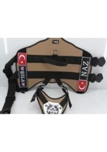 Mg Tasma K9 Göğüs ve Sırt Tasması Kahverengi