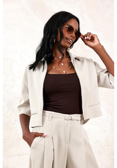 Taş Gabardin Ceket 130983 Taş