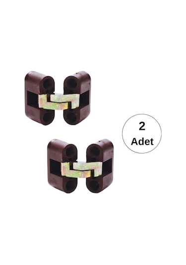 Gizli, Akıllı Masa Katlanır Sehpa Menteşesi Oval Kırma Akordiyon Plastik Kahverengi 2 Adet Mobilya