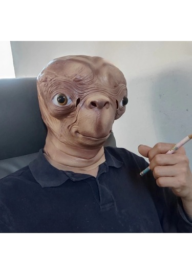 Jl Alien Maske Cadılar Bayramı Ufo Film Cosplay Golf Sopası