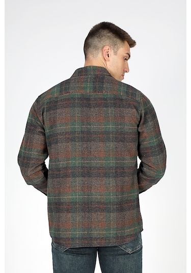 Lee Cooper Donas Erkek Dokuma Uzun Kol Gömlek Yeşil-20391 Yeşil Ekose Yeşil