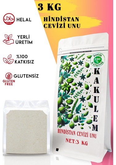 Kakulem Sertifikalı Glutensiz Hindistan Cevizi Unu 3 Kg