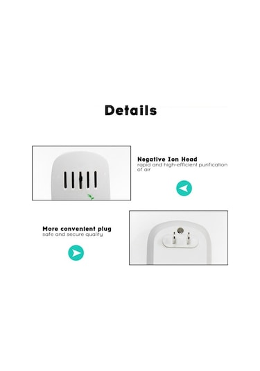 Createtech Temizleyici Renkli Priz Pm2.5 Mini Hava Temizleyici & Kokudan Arındırıcı, Dezenfektan Freshener Ev Banyo İçin Renkli