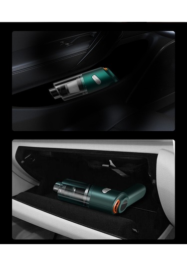 Taşınabilir Araç Akülü Mini Süpürge-siyah