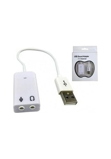 Class Kablolu Usb Ses Kartı Usb Sound Adapter 7.1 Channel