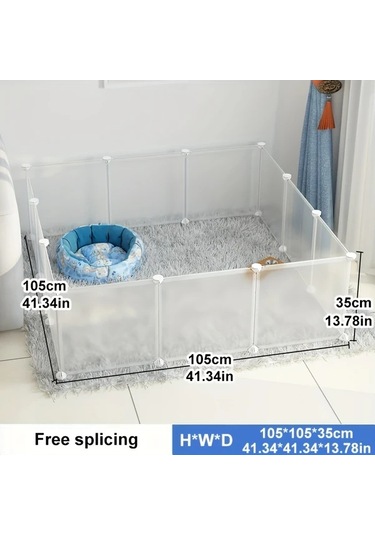Willowhaven 8 Parça Beyaz Buzlu Film, 35x35cm Küçük Hayvan Kafesi, Pas Önleyici Yıkanabilir Çit