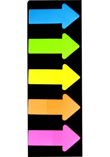 Noki Ok Şekilli Film İndex 5 Renk 20 Yaprak 12052