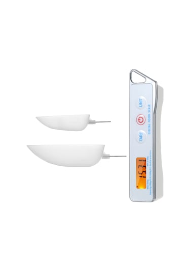 Neevoyu Dijital Ölçü Kaşığı Tartı - 0.05g Hassasiyetli, 30ml+80ml Farklı Boyutlar, Pişirme Ve Günlük Kullanıma Uygun, Beyaz Pil Dahil Değil Beyaz