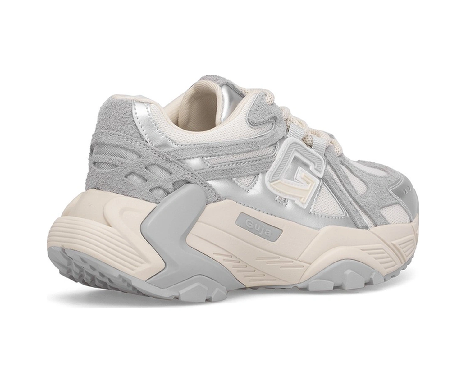 Guja 25k366 Kadın Hakiki Deri Klasik Sneaker Gri Gri