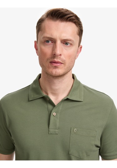 Pierre Cardin Erkek Haki Tişört Basic 50321144-vr027