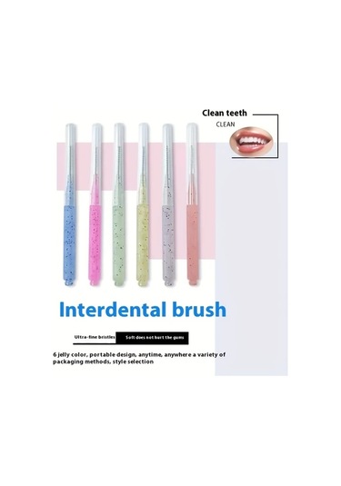 Willowhaven 10lu Mandıra Renkli Diş Arası Fırçası - Diş Plak Temizleyici, Nylon Spiral Kıllı
