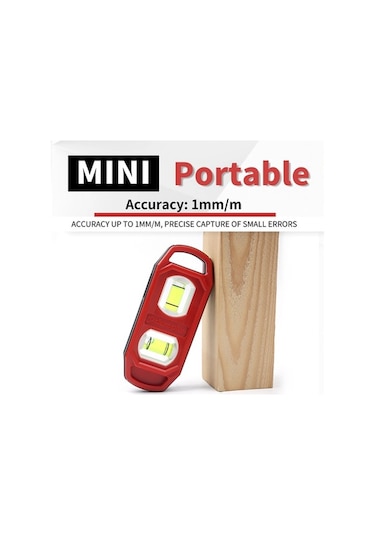 Ulzyvf Yatay Terazisi Su Seviyesi Mini Manyetik Dikey Cep Aracı 100mm Ev