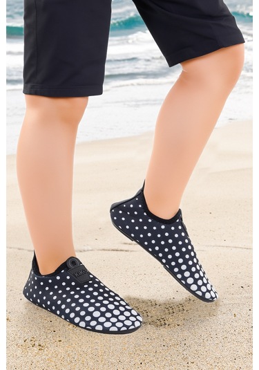 Kiko Kids Point Havuz Plaj Erkek Çocuk Deniz Ayakkabısı 7514 Siyah - Beyaz Siyah - Beyaz Beyaz - Siyah