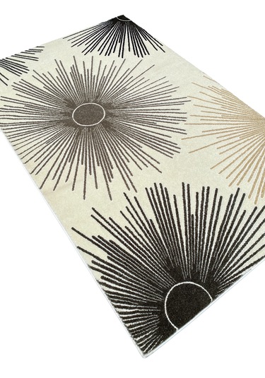 Saray Halı Samyeli 11473 Rv 140x220 Krem Vizon Kesme Halı Krem - Vizon