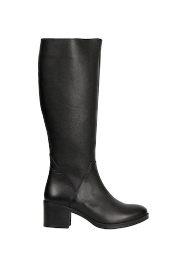 Castleblack 92900-1 Siyah Kadın Kışlık Deri Çizme Siyah