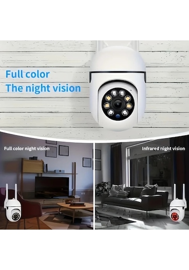 Chuangyinshop Cu7 64g Card 2.4g Wifi Destekli Full Hd Güvenlik Kamerası Hareket Izleme Gece Görüşü İki Yönlü Ses Ev İçi Güvenlik Kamera