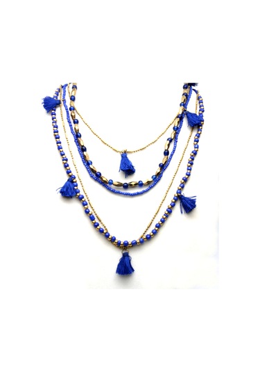 New Trend Kolye No2 Mavi