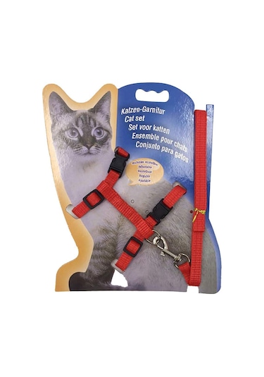 Ayarlanabilir Kedi Gezdirme Tasması 120 CM Mavi