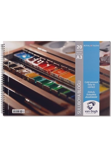 Van Gogh Suluboya Bloğu 300 G A3 20 Yaprak Spiralli
