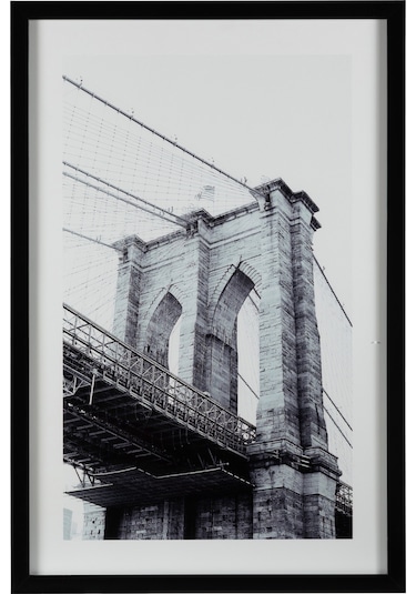 Brooklyn Brıdge Çerçeveli Cam Tablo 60x90cm