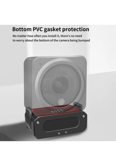 Djı Osmo Action 2 Kamera Manyetik Şarj Tabanı İçin 1/4 İnç Ve Arri Delikli, Özellik: Set A Siyah